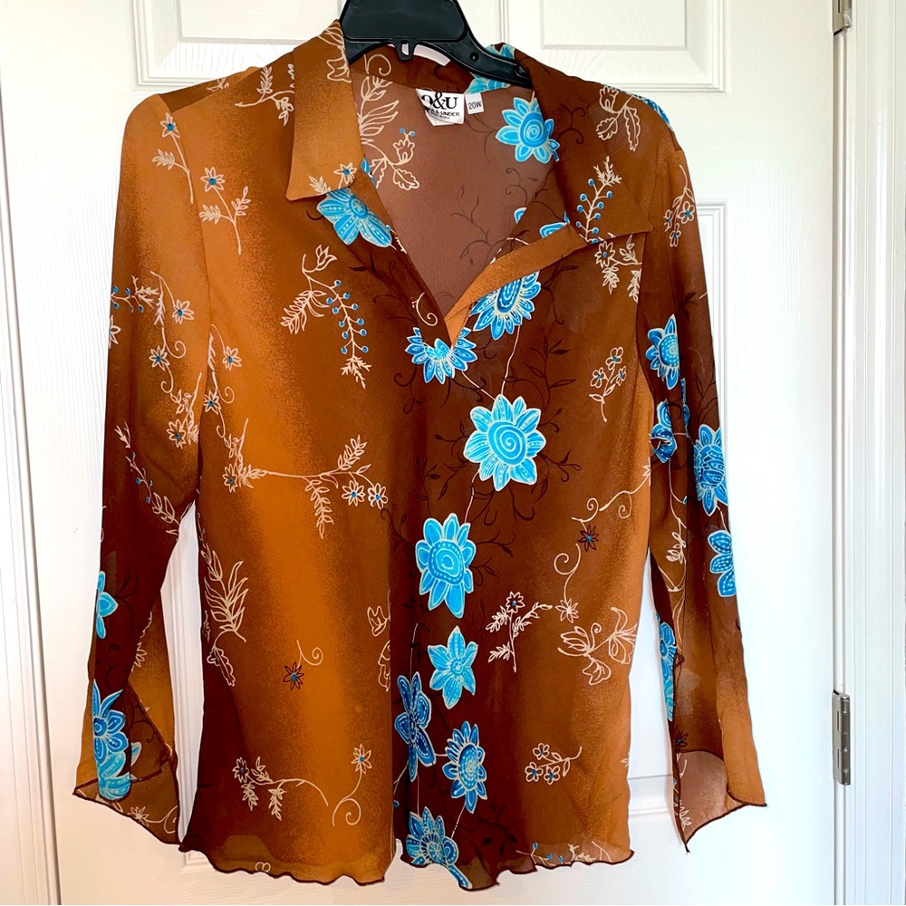 Over & Under blouse, size 20